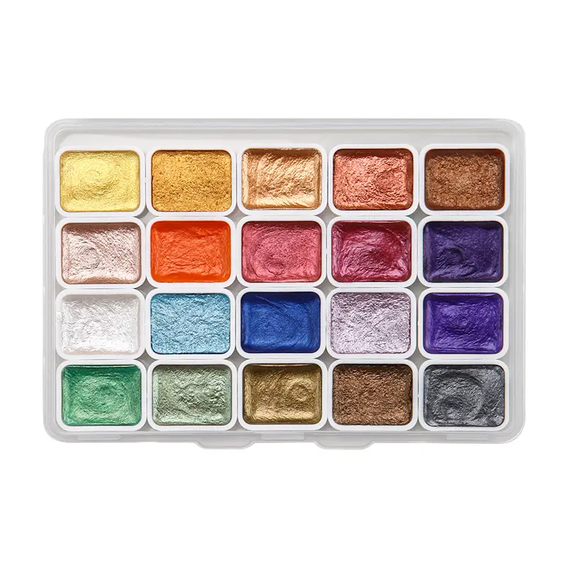 Pearlescent watercolor paint solid Dunhuang nail art gold powder color changing thangka tracing gold packing filling painting art Special