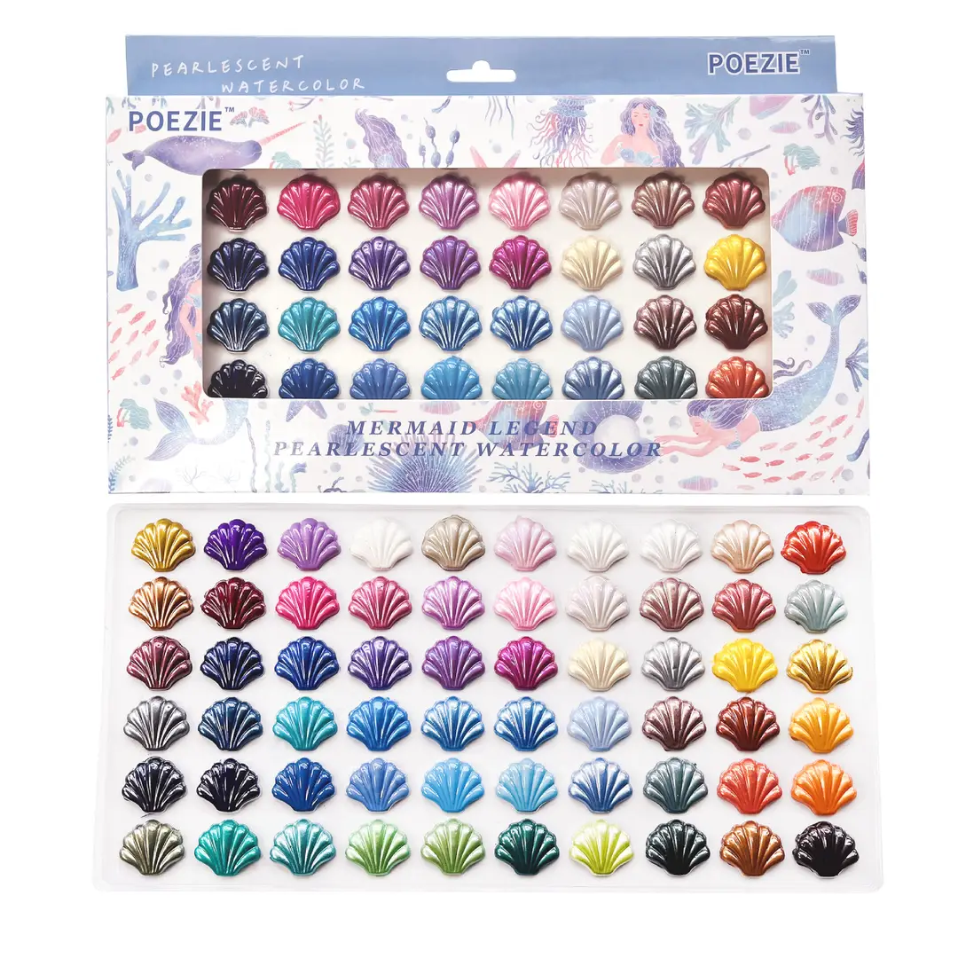 Pearlescent watercolor paint solid Dunhuang nail art gold powder color changing thangka tracing gold packing filling painting art Special