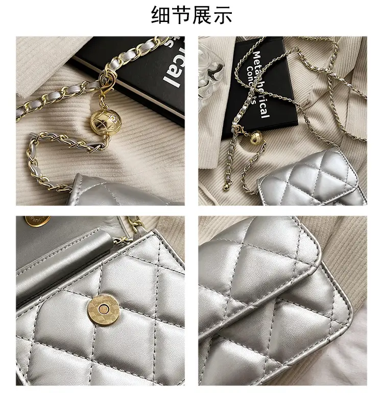 Women Quilted Chain Crossbody Bag Black 2026 — feature 15