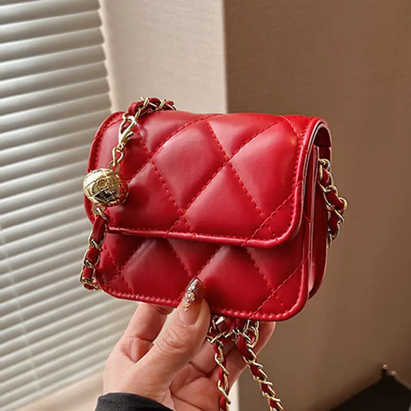 Women Quilted Chain Crossbody Bag Black 2026 - Image 3