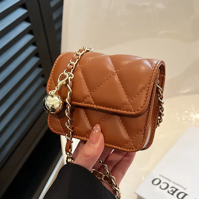 Women Quilted Chain Crossbody Bag Black 2026 - Image 6