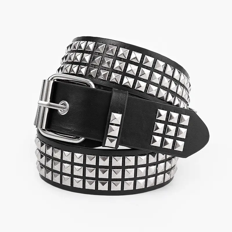 Studded Bead Belt for Women European American Subculture Gothic — feature 3
