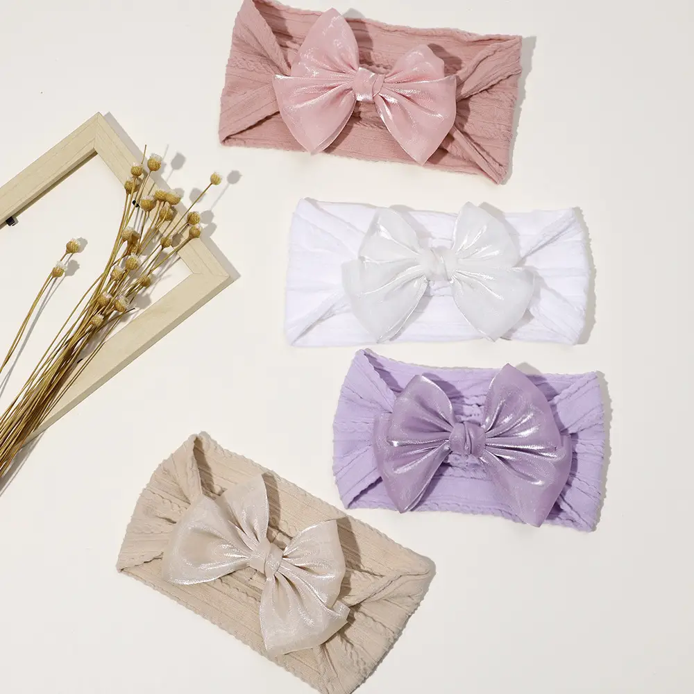 Green Baby Bow Headband for Girls - Image 11