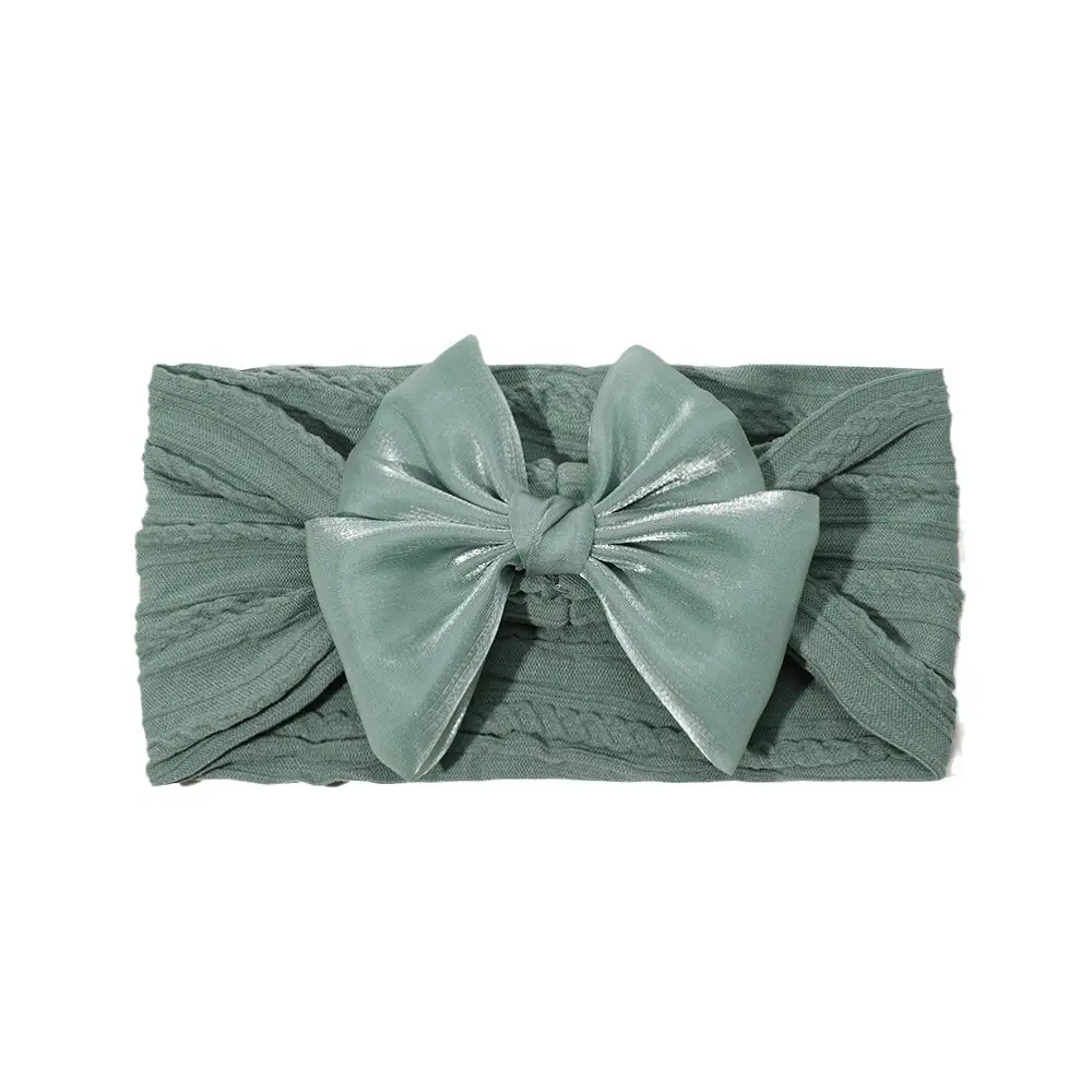 Green Baby Bow Headband for Girls - Image 13