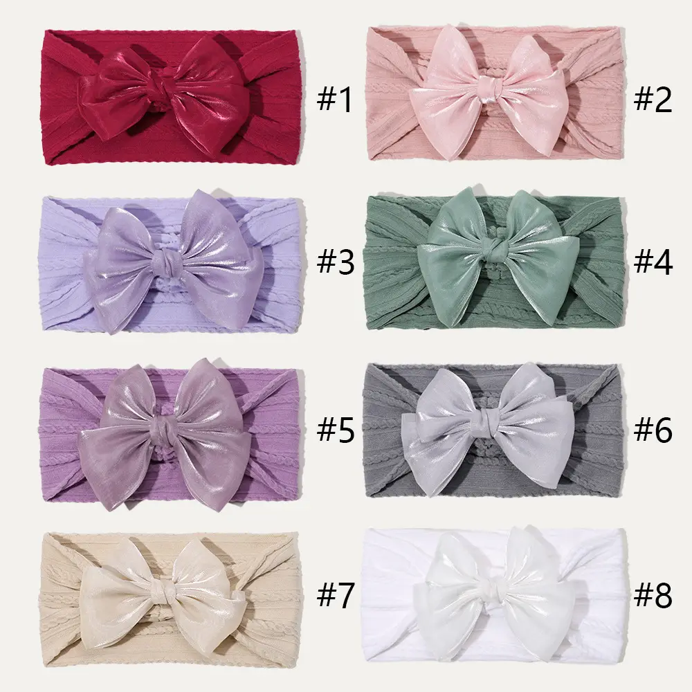 Green Baby Bow Headband for Girls — feature 1
