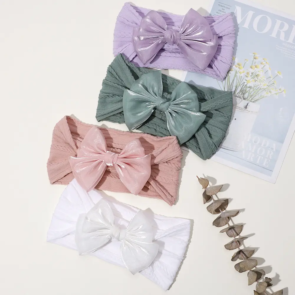 Green Baby Bow Headband for Girls — feature 7
