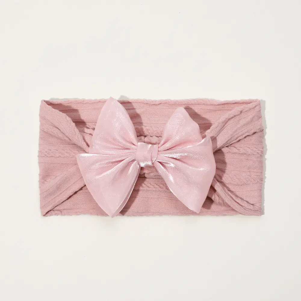 Green Baby Bow Headband for Girls - Image 2