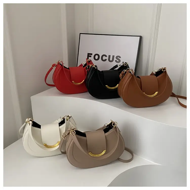 White Korean Style Underarm Bag for Women - Image 7