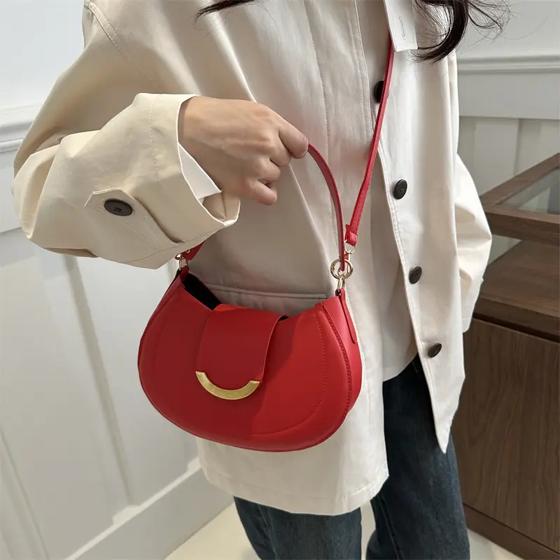White Korean Style Underarm Bag for Women - Image 8