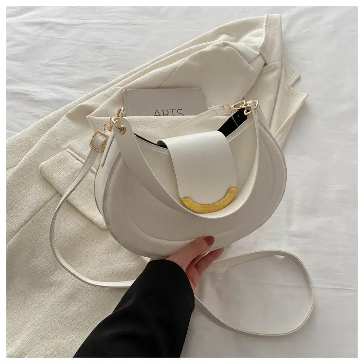 White Korean Style Underarm Bag for Women — feature 12