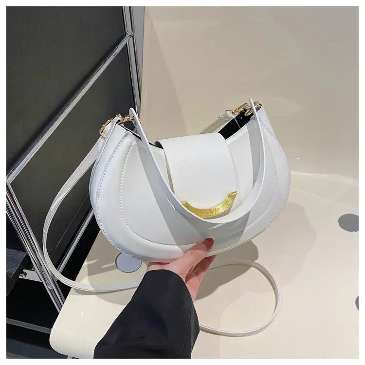 White Korean Style Underarm Bag for Women — feature 33