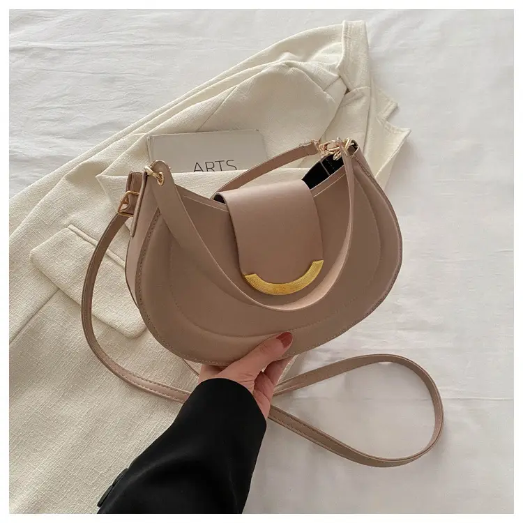 White Korean Style Underarm Bag for Women - Image 3