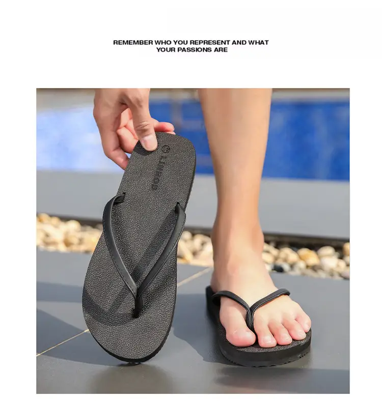 Cross-border flip-flops men's beach slippers men's summer non-slip outer wear flip-flop in stock wholesale Flip-flops — feature 11