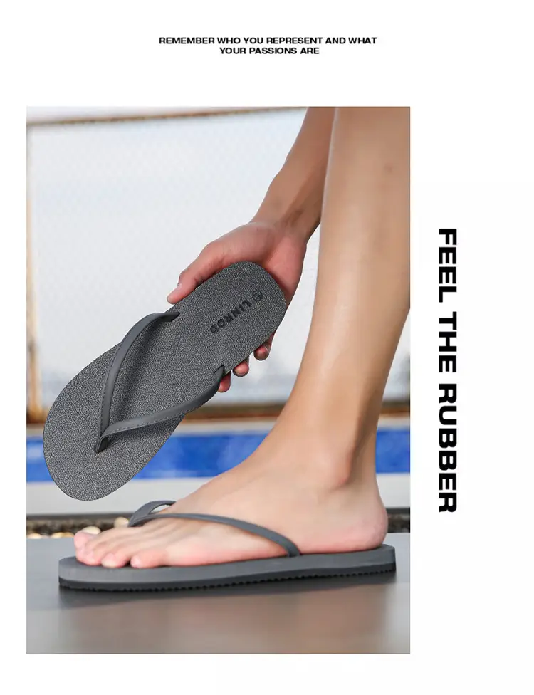 Cross-border flip-flops men's beach slippers men's summer non-slip outer wear flip-flop in stock wholesale Flip-flops — feature 13