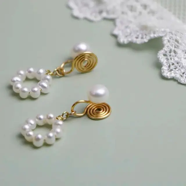 Natural Freshwater Pearl Earrings for Women