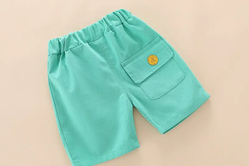 Blue Printed Boys 2Pc Summer T-Shirt Shorts Set — feature 25