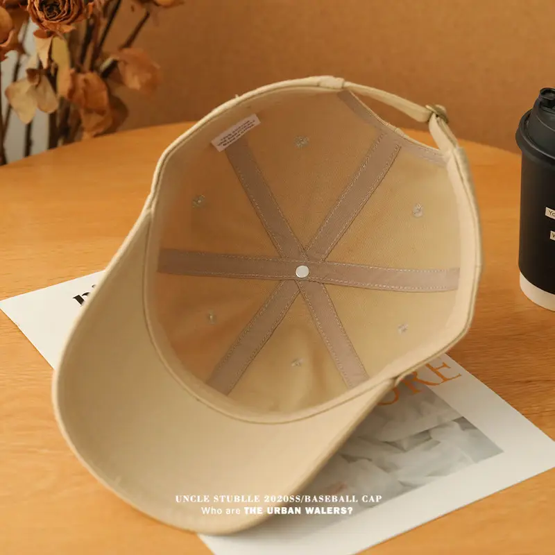 2024 Men's Beige Baseball Cap Big Plus Size — feature 13