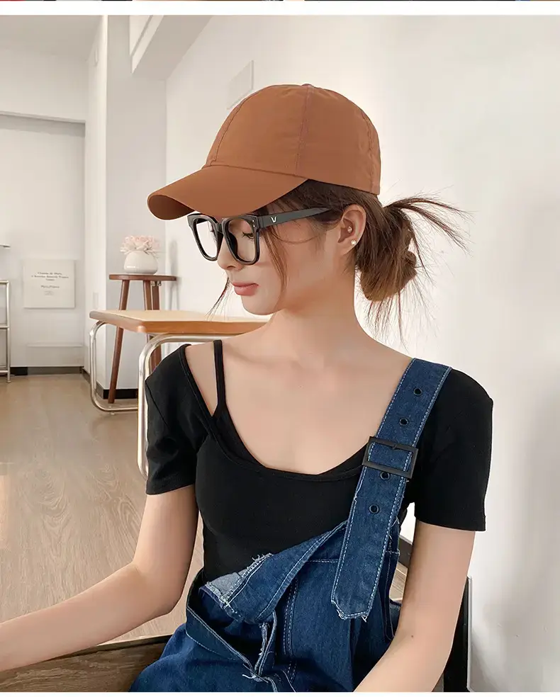 New Women's Olive Green Peaked Cap with Sunglasses — feature 18