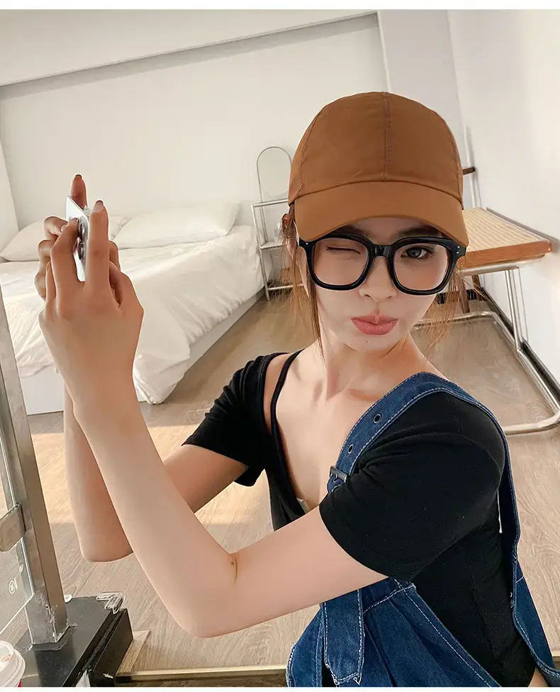 New Women's Olive Green Peaked Cap with Sunglasses — feature 19