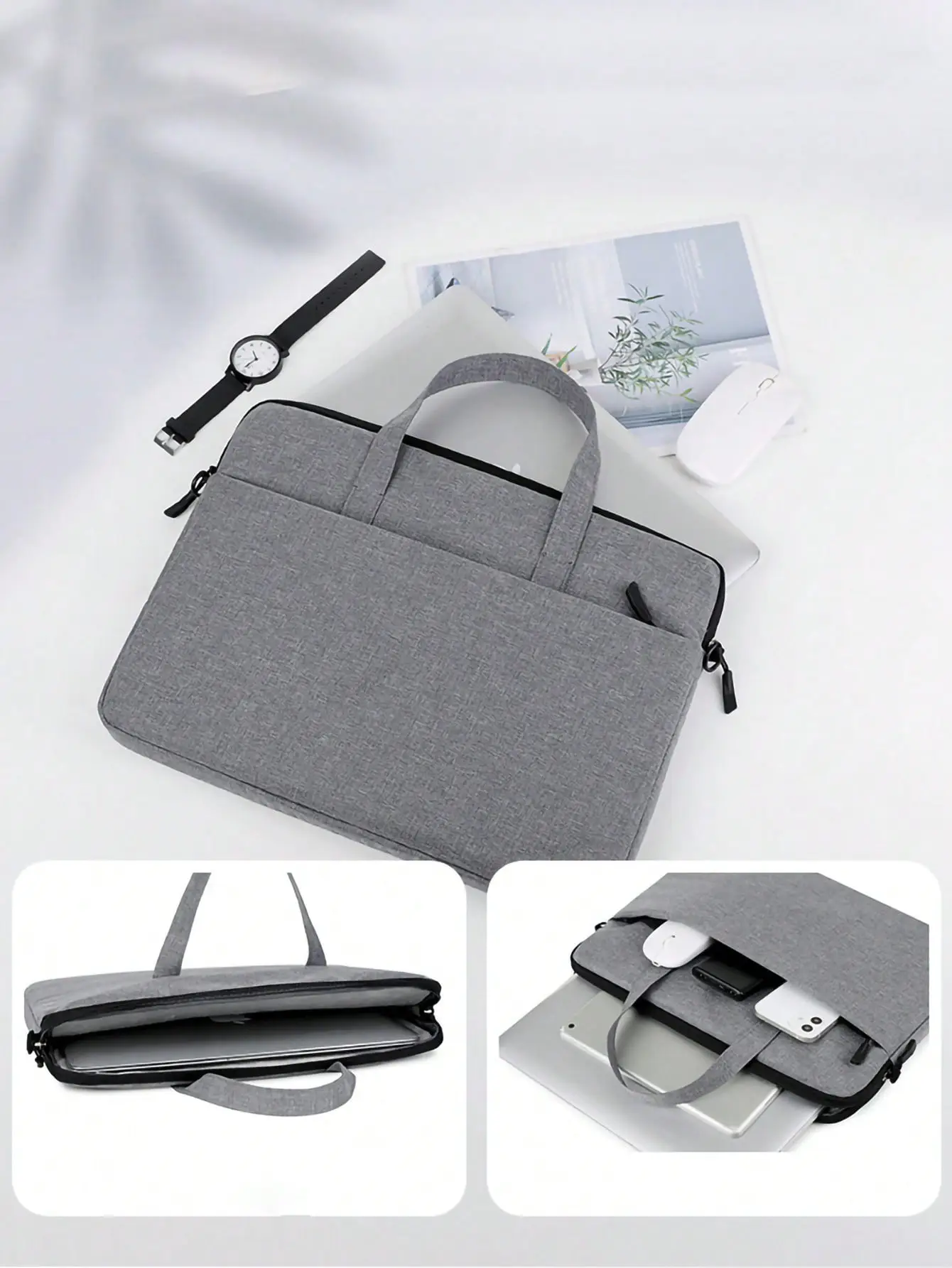 Handheld Laptop Bag Black 14inch 13inch Thin — feature 5