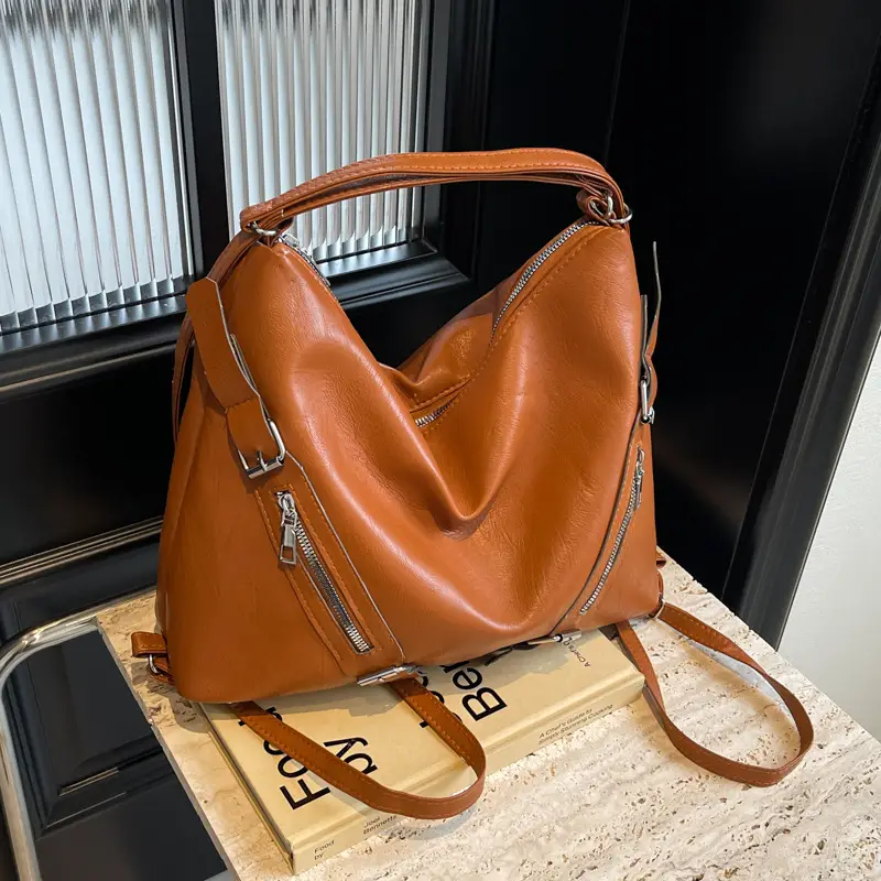 Black Large Capacity Shoulder Bag for Women 2024