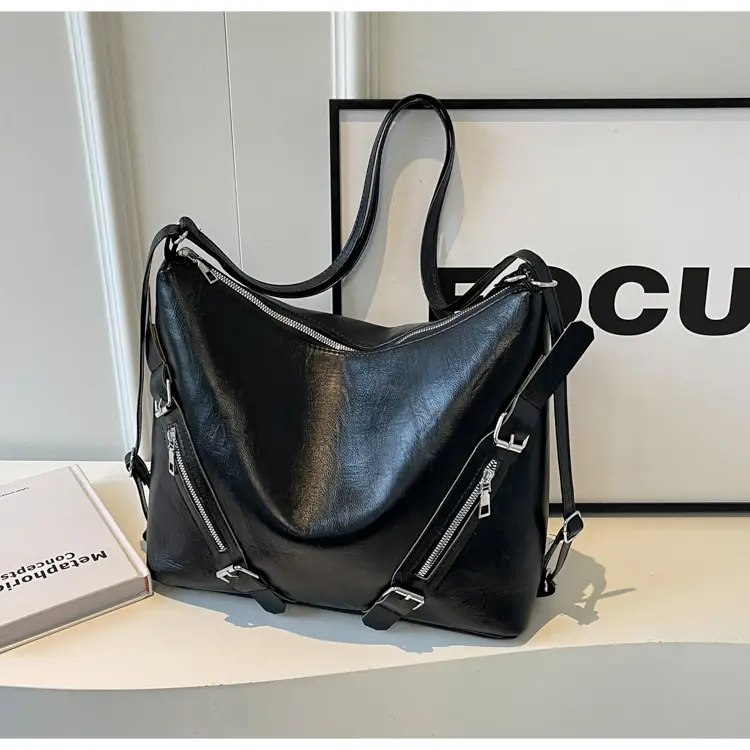 Black Large Capacity Shoulder Bag for Women 2024 — feature 25