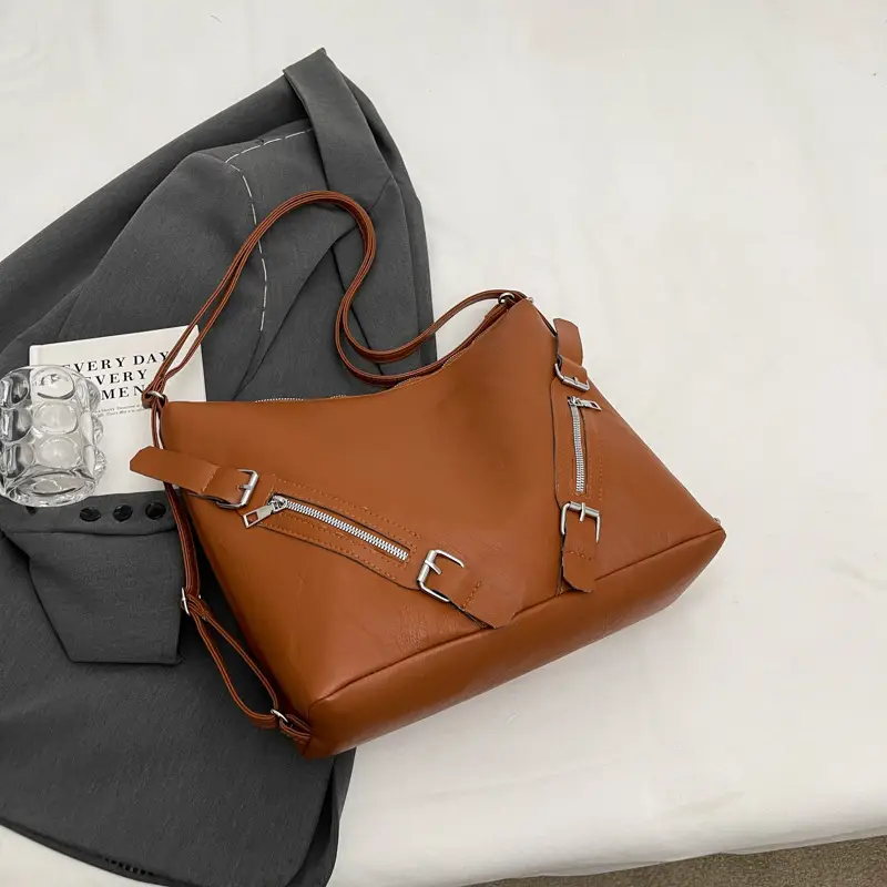 Black Large Capacity Shoulder Bag for Women 2024