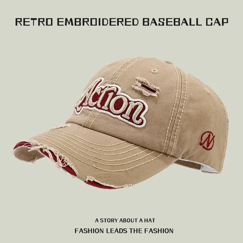 Black Kitten Embroidered Cap for Men - Image 8