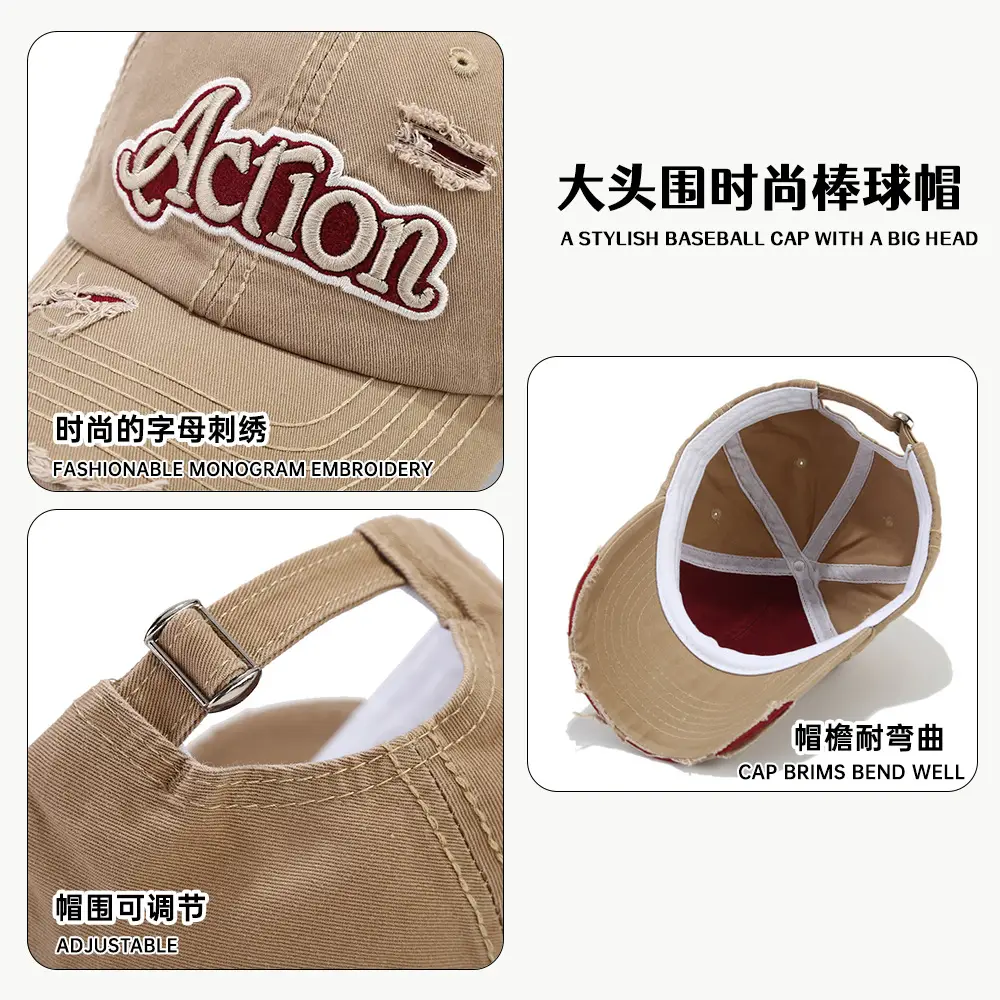 Black Kitten Embroidered Cap for Men - Image 9