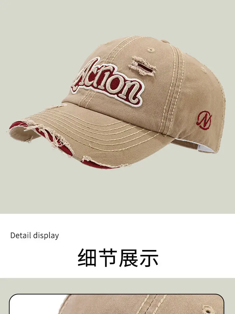 Black Kitten Embroidered Cap for Men — feature 11