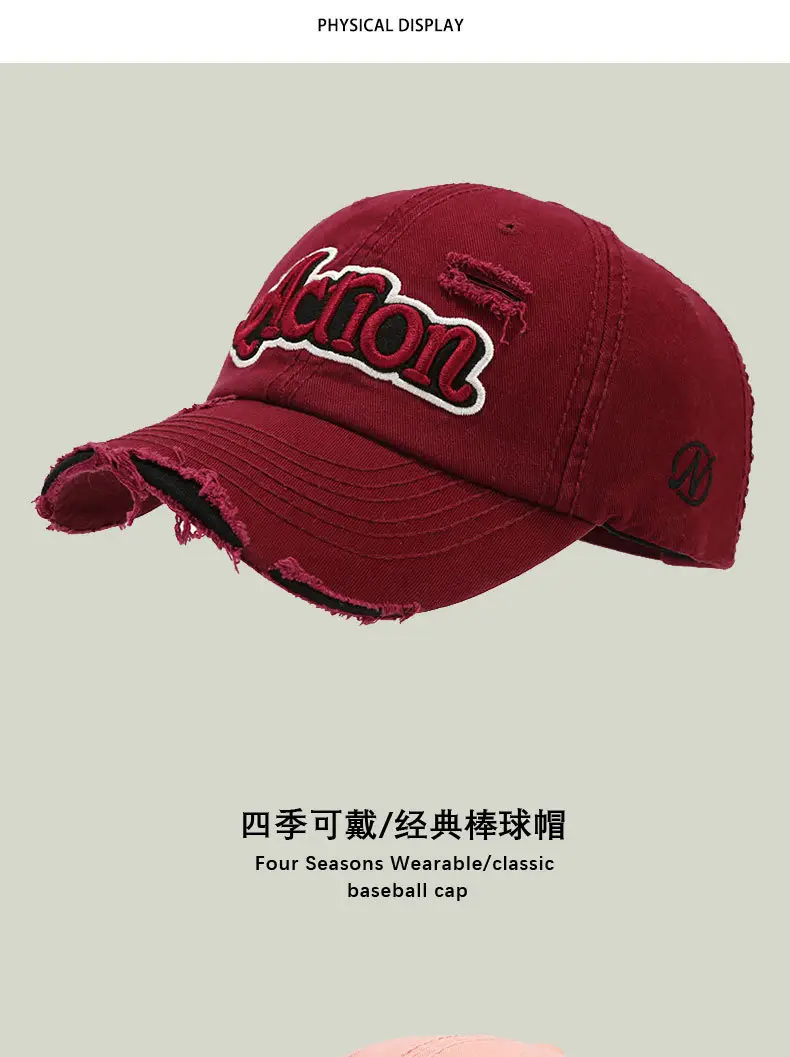 Black Kitten Embroidered Cap for Men — feature 7