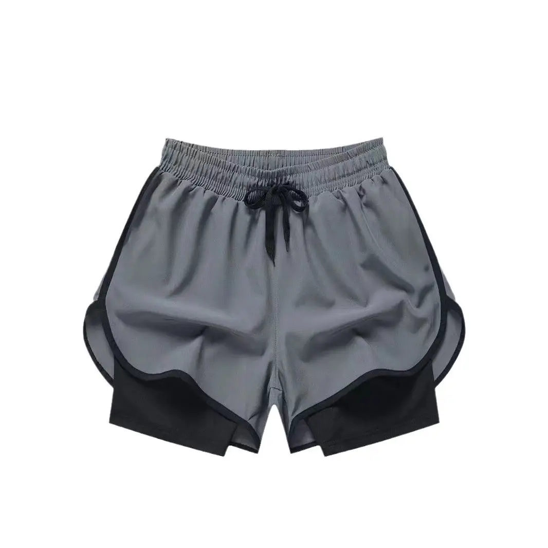 Men's American Style Fake Knee Support Running Shorts - Image 9