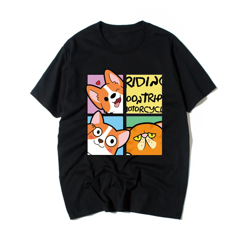 WJP-short t) corgi black
