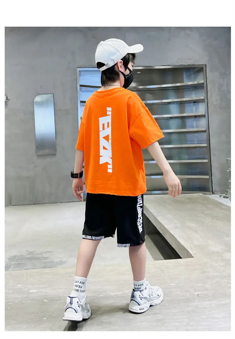 JX Boys Cotton Shorts Suit Summer Wear — feature 25