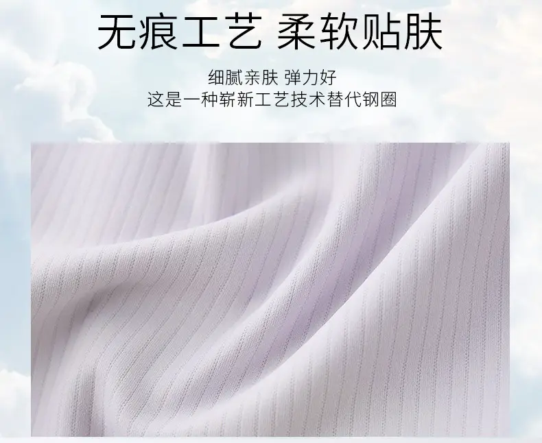 Middle-aged Elderly Women Front Buckle Wireless Bra Vest Bra — feature 10