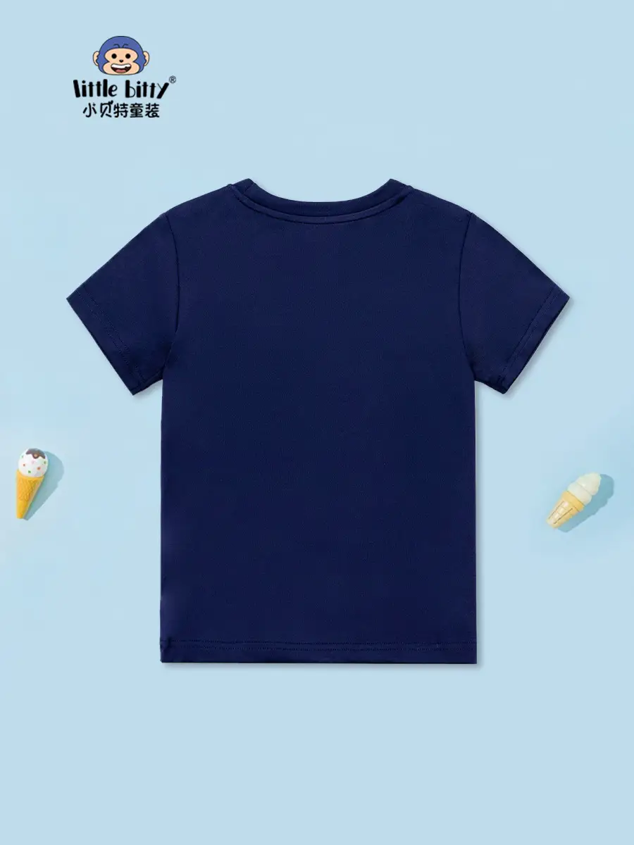 European Boys Navy Round Neck T-Shirt 2025 - Image 3