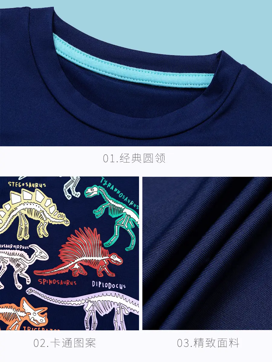 European Boys Navy Round Neck T-Shirt 2025 - Image 6
