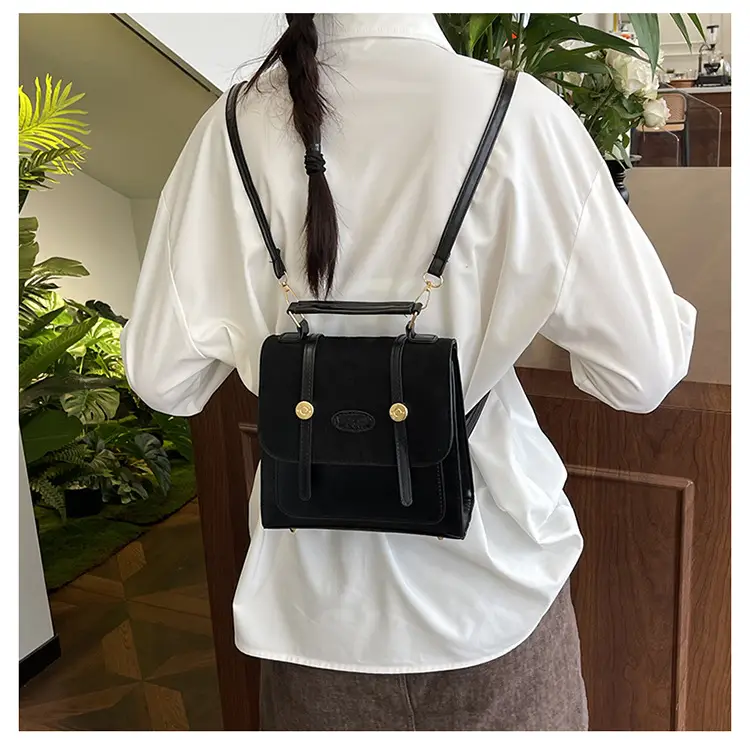 Women Retro Frosted Patchwork Shoulder Bag 2024 — feature 13