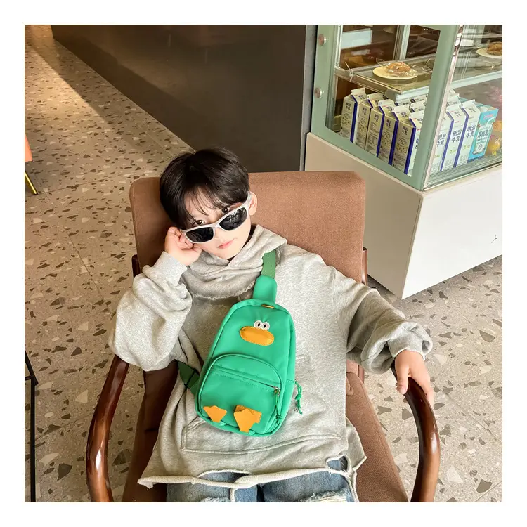 Pink Cartoon Duck Kids Crossbody Bag — feature 11