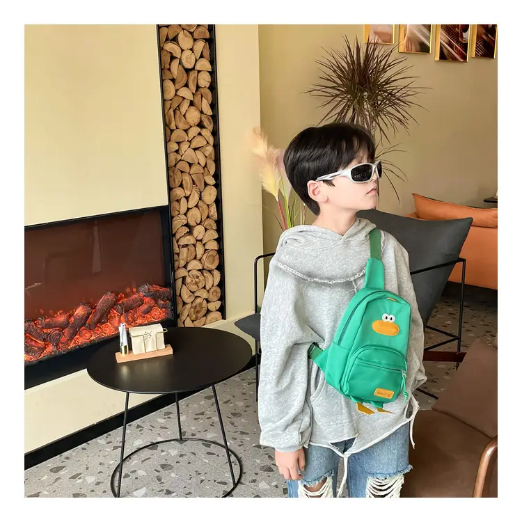 Pink Cartoon Duck Kids Crossbody Bag — feature 12
