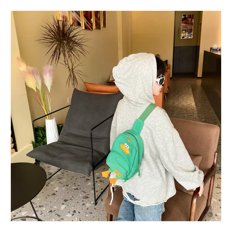 Pink Cartoon Duck Kids Crossbody Bag — feature 14
