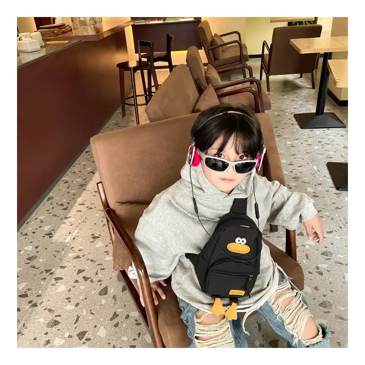 Pink Cartoon Duck Kids Crossbody Bag — feature 19