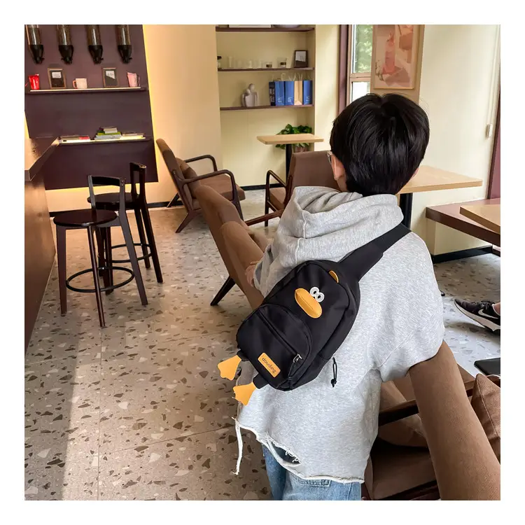 Pink Cartoon Duck Kids Crossbody Bag — feature 24