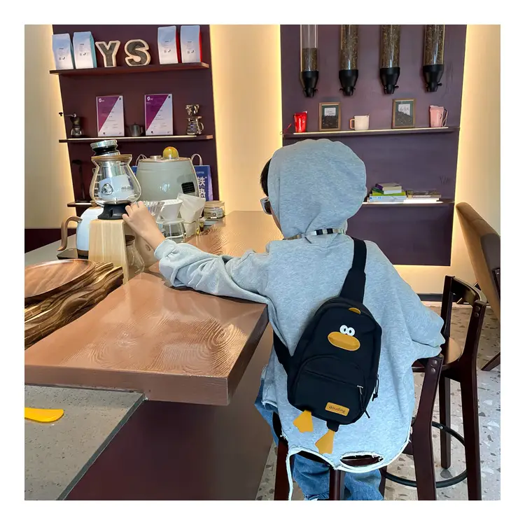 Pink Cartoon Duck Kids Crossbody Bag — feature 25