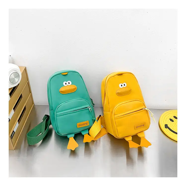 Pink Cartoon Duck Kids Crossbody Bag — feature 30