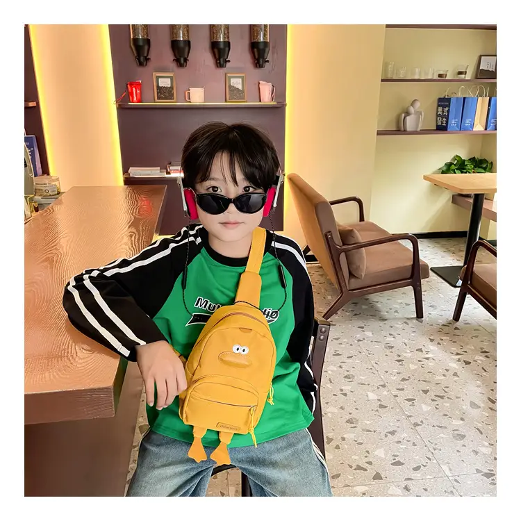Pink Cartoon Duck Kids Crossbody Bag — feature 5