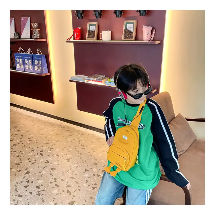 Pink Cartoon Duck Kids Crossbody Bag — feature 7