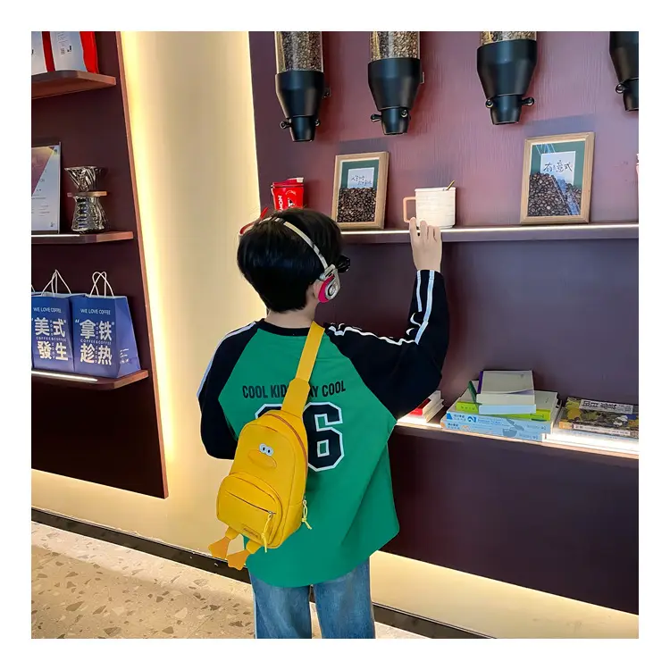 Pink Cartoon Duck Kids Crossbody Bag — feature 9