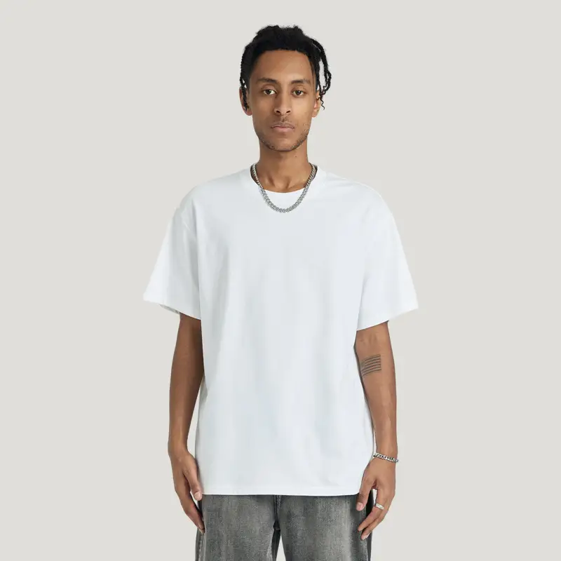 Men's 2025 Cool White Shoulder Short Sleeve T-Shirt - Image 7