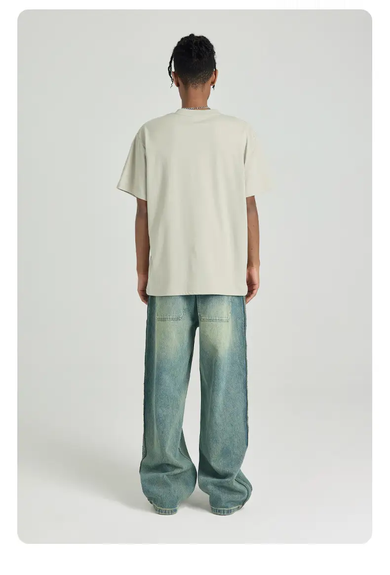 Men's 2025 Cool White Shoulder Short Sleeve T-Shirt — feature 13